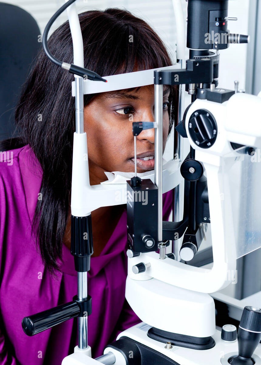 Eyesight test, optician cabinet, vision diagnostic